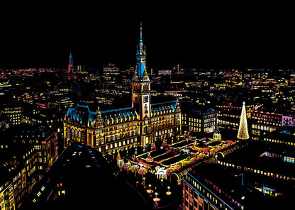 City night scratch painting Home Decor DealSniper.net