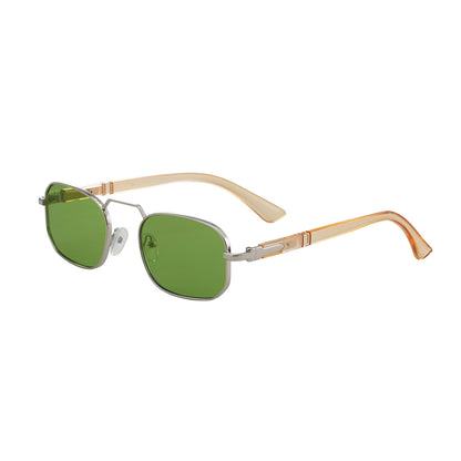 Square Frame Sunglasses For Men And Women Metal Frames Men Gym From House C5 transparent champagne