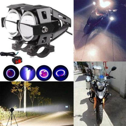 Motorcycle Headlight Cree U7 DRL Fog Lights Driving Running Light Vehicle dealsniper-net