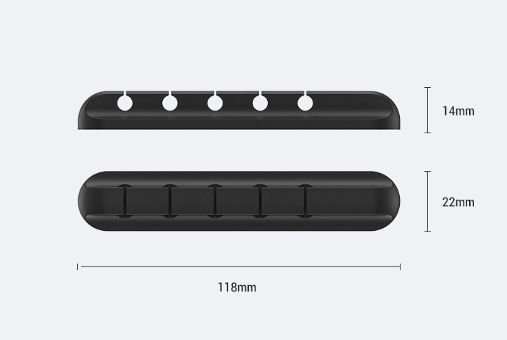 Silicone storage cable management cable clamp Electronic dealsniper-net