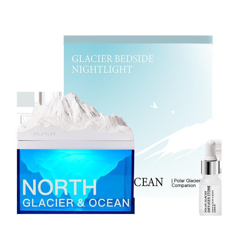 Glacier Night Light Bluetooth Speaker Bedroom Bedside Gadgets DealSniper.net