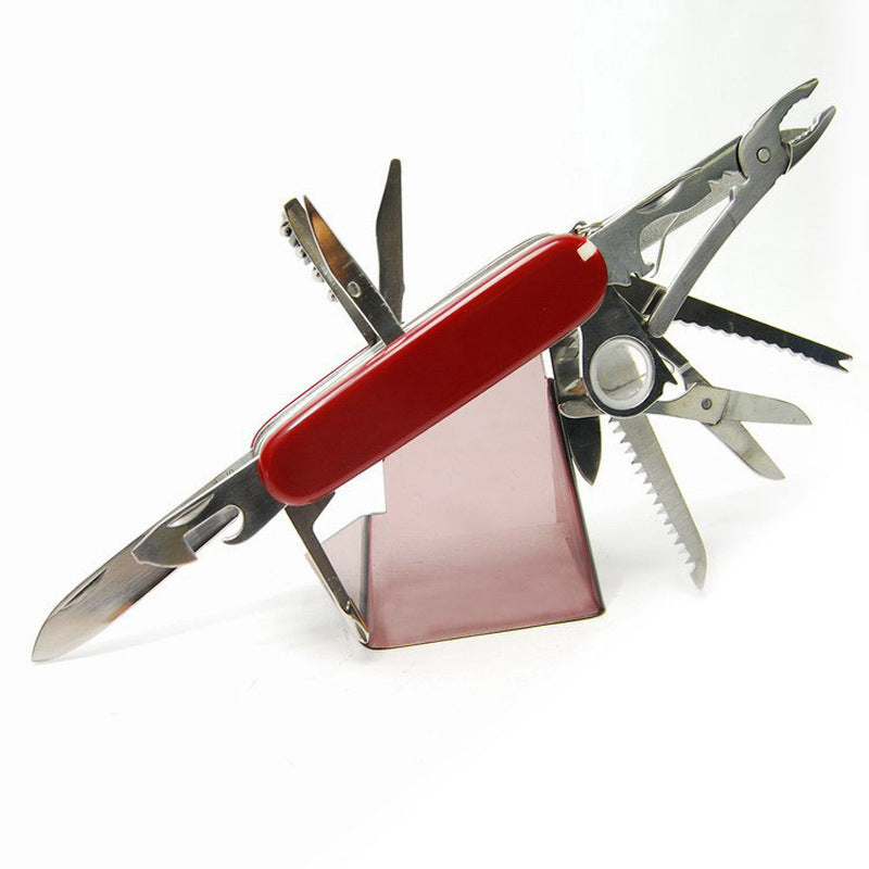 Multifunctional Stainless Steel SwissArmy Knife Outdoor DealSniper.net