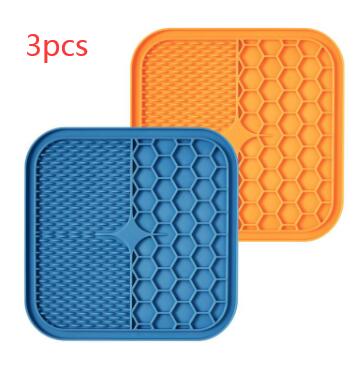 Suction Cup Licking Pad Anti-Choking Slow Food Basin Pets dealsniper-net SET1 S 3PCS