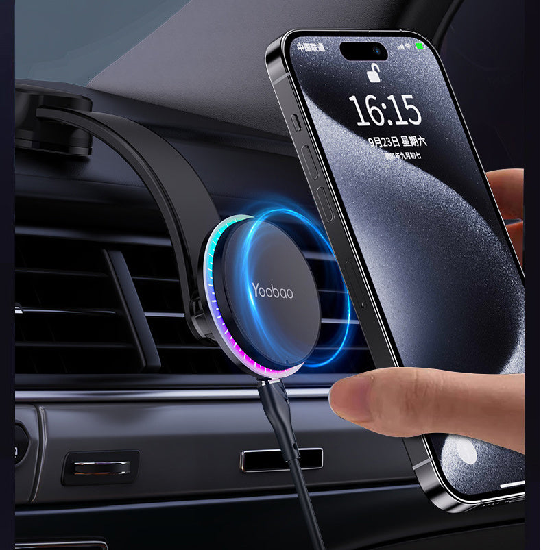 Magnetic Charging On-board Bracket Wireless Charger Vehicle DealSniper.net