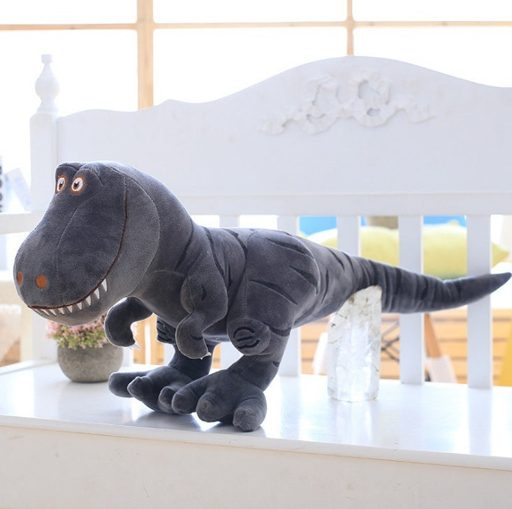 Dinosaur Plush Toys Cartoon Tyrannosaurus Cute Dolls Kids dealsniper-net Gray 100cm