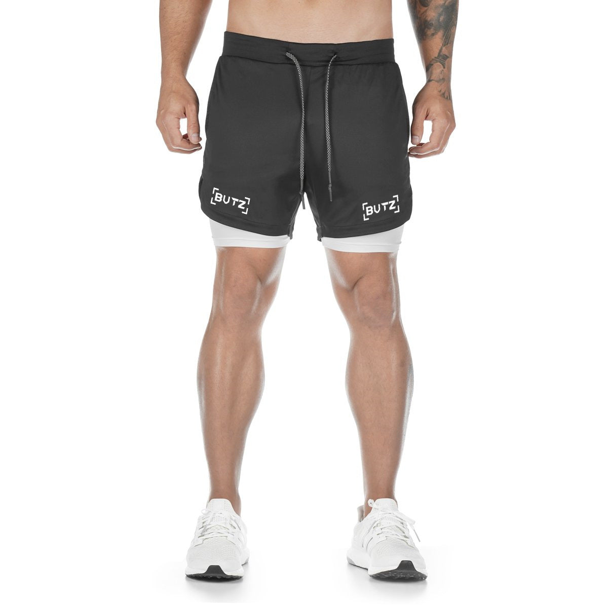 Men's Quick-drying Running Fitness Fake Two-piece Double-layer