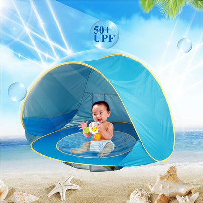 Baby Beach Tent Kids Outdoor Camping Easy Fold Up Waterproof Up Sun Awning Tent UV-protecting Kids dealsniper-net