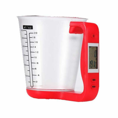 Electronic Scale Measuring Cup Kitchen Scales Kitchen DealSniper.net Red