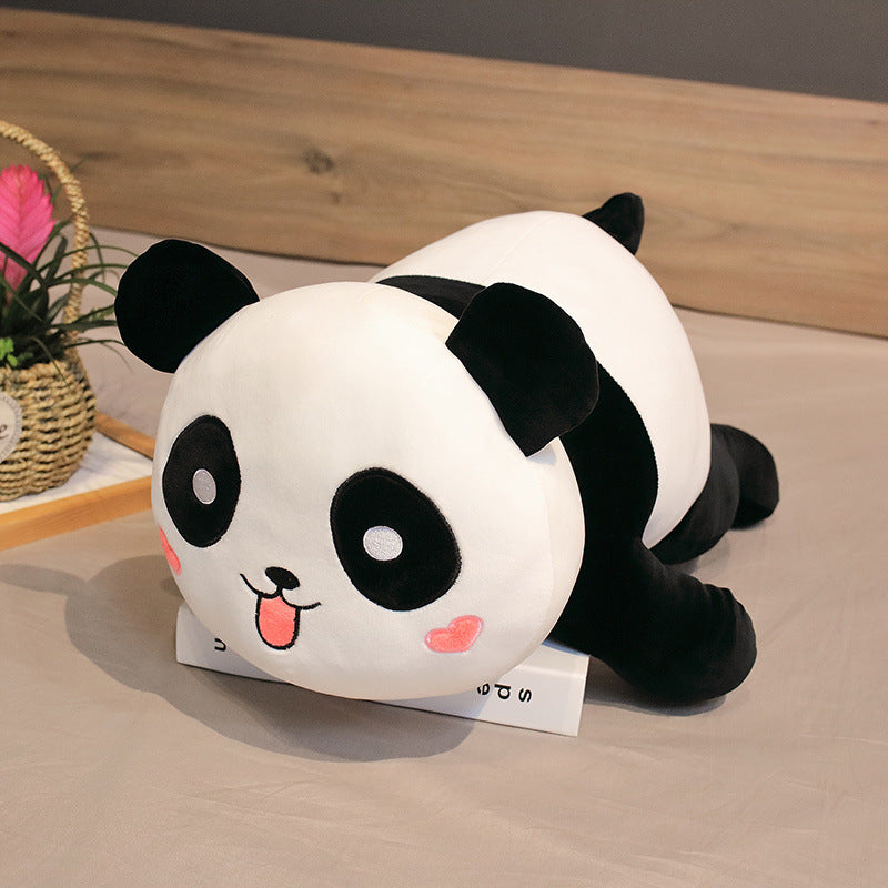 Lying Panda Pillow, Large Sleeping Pillow Kids DealSniper.net Round eyes 115cm