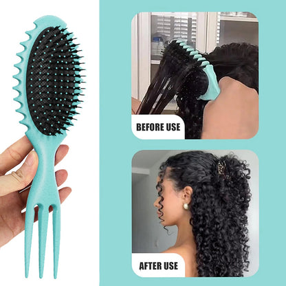 Curl Defining Bounce Hair Brush Barbershop Boar Bristle Comb Beauty dealsniper-net