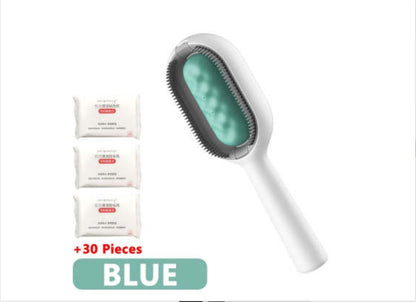 Pet Grooming Brush Dematting Dog Comb Cat Brush Pets Gym From House 1 Comb 30 Towels 200ML set