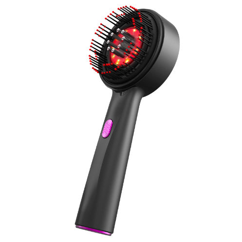 Electric Massage Comb Home Scalp Drain Comb Health DealSniper.net Grey black
