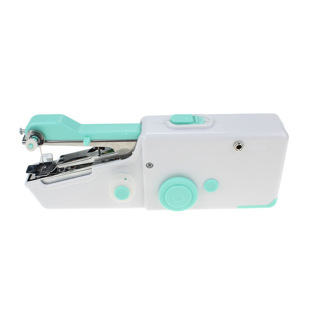 Portable Mini Hand Sewing Machine Quick Handy Sew Needlework Deals DealSniper.net Blue No configuration