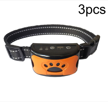 Rechargeable waterproof dog collar Pets DealSniper.net Orange 3pcs
