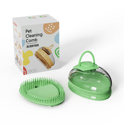 Cat Comb Floating Hair Belt Water Tank Massage Cleaning Pets dealsniper-net Green Hair Removal Brush Silicone