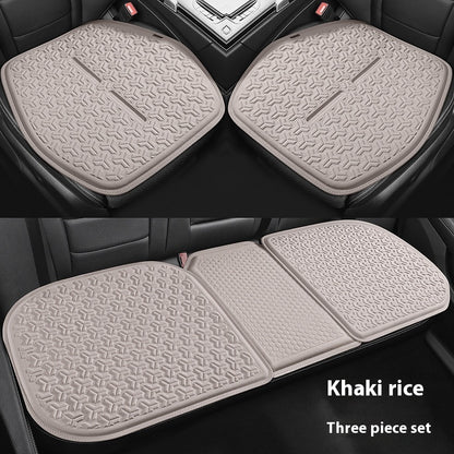 Car Seat Cushion Four Seasons Universal Cool Pad Gel Vehicle dealsniper-net Khaki Beige 3PCs Set