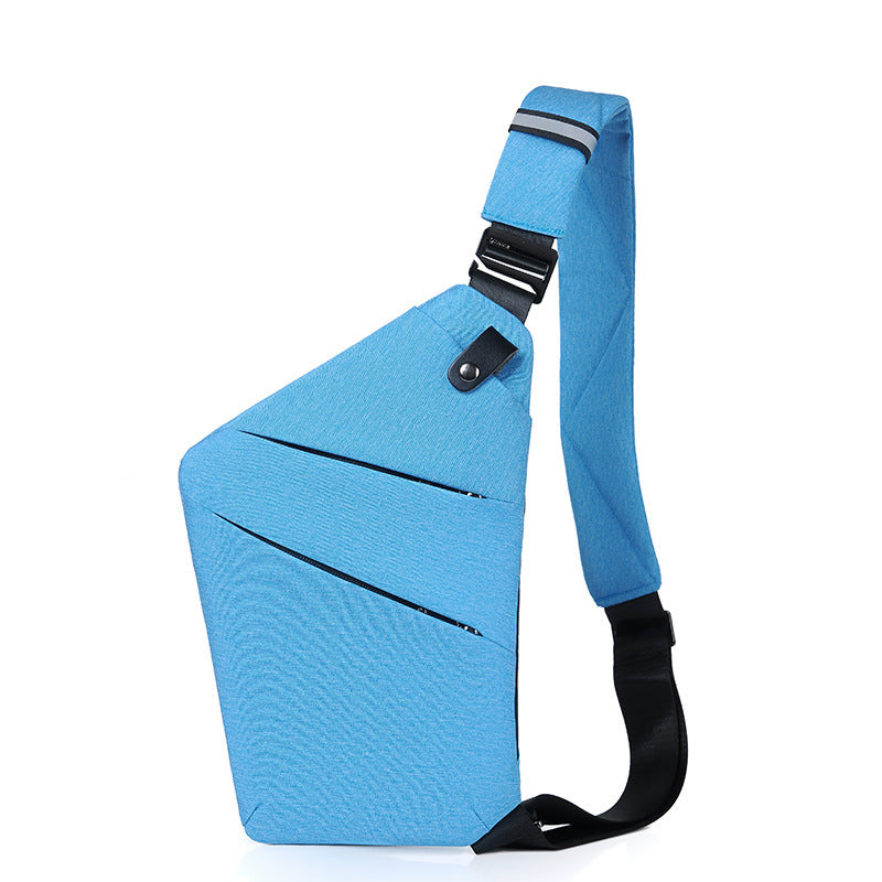 Men's Fashion Casual Travel Sling Crossbody Bag Men DealSniper.net Sky Blue