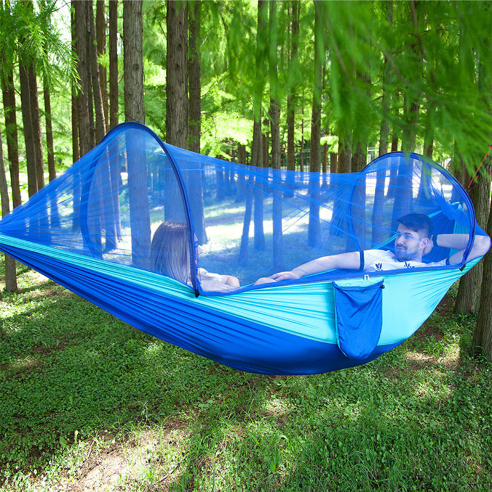 Fully Automatic Quick Opening Hammock With Mosquito Net Outdoor dealsniper-net