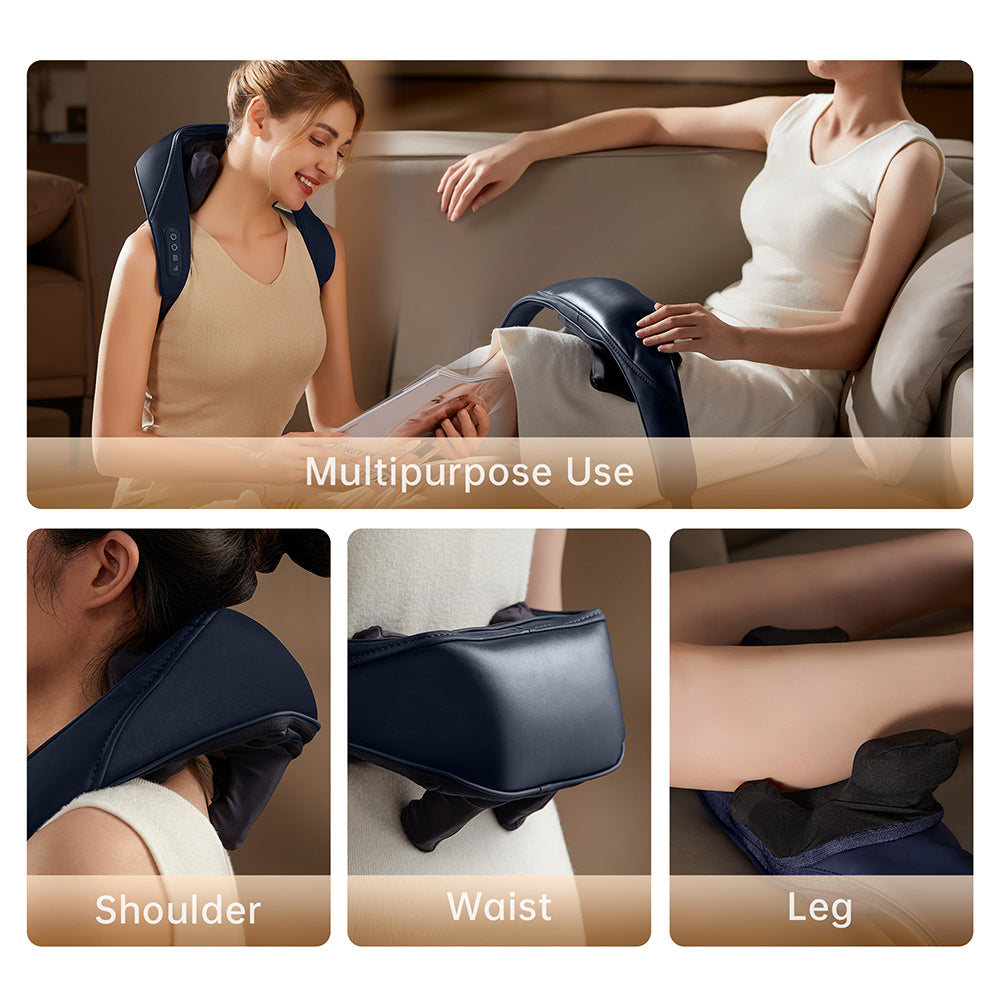 Kneading Shoulder Massager With Heat Therapy Beauty dealsniper-net