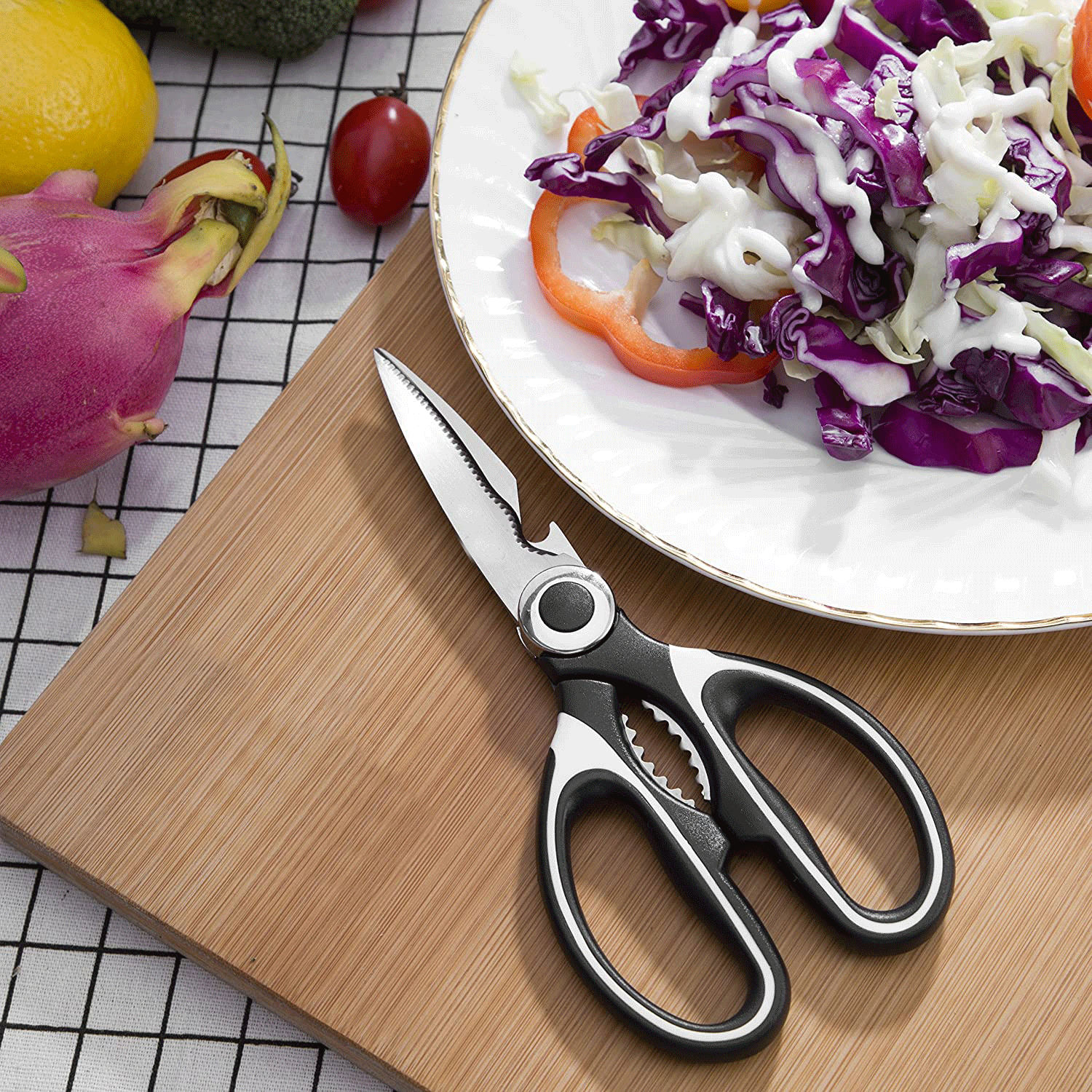 Kitchen Shears Scissors Heavy Duty Cooking Food Meat Chicken Utility Kitchen DealSniper.net