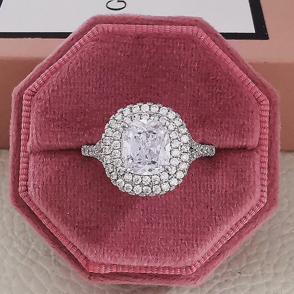 Fashion Jewelry Luxury Multicolor Charm Cubic Zirconia Rings Jewelry DealSniper.net