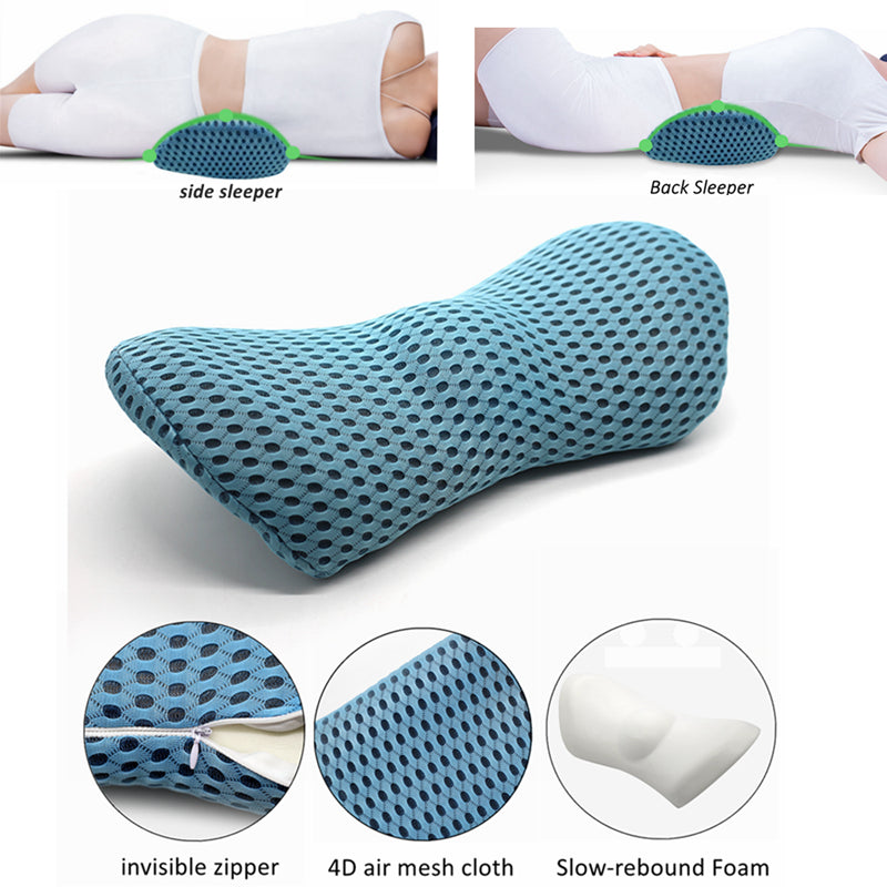 Lumbar Support Pillow For Side Sleepers Pregnancy Relieve Hip Health dealsniper-net