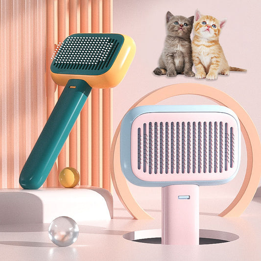 New Pet Cat Dog Hair Brush Hair Massage Comb Open-Knot Brush Pets Gym From House