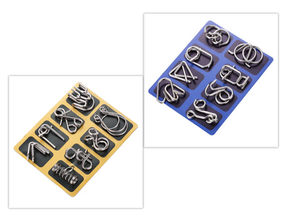 Intellectual Buckle 8 Piece Set ABC Metal Puzzle Nine Series