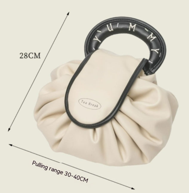Portable Drawstring Cosmetic Bag Handbags Toiletry Bags Women Gym From House
