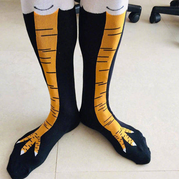 Spring And Autumn Knee Socks Funny Chicken Socks Women DealSniper.net