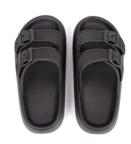 Summer Women Outdoor Indoor Thick-soled Eva Sandals And Slippers Women DealSniper.net Black 35to36