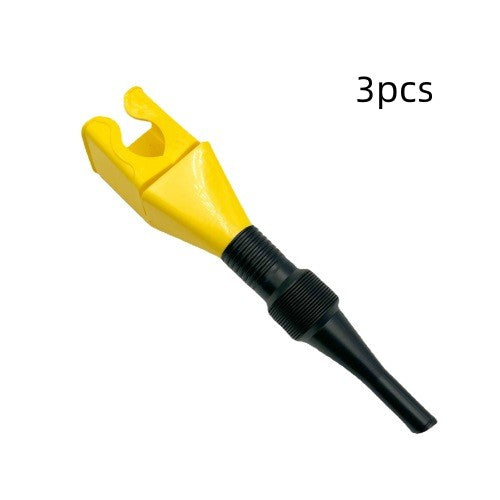 Plastic Refueling Funnel Portable Folding Flexible Hose Car dealsniper-net Yellow 3PCS