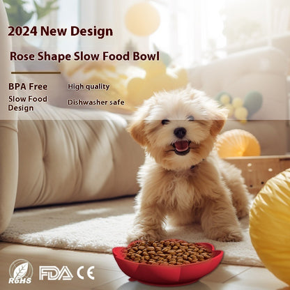 Non-slip Slow Feeding Silicone Dog Food Bowl Easy To Clean Pets dealsniper-net
