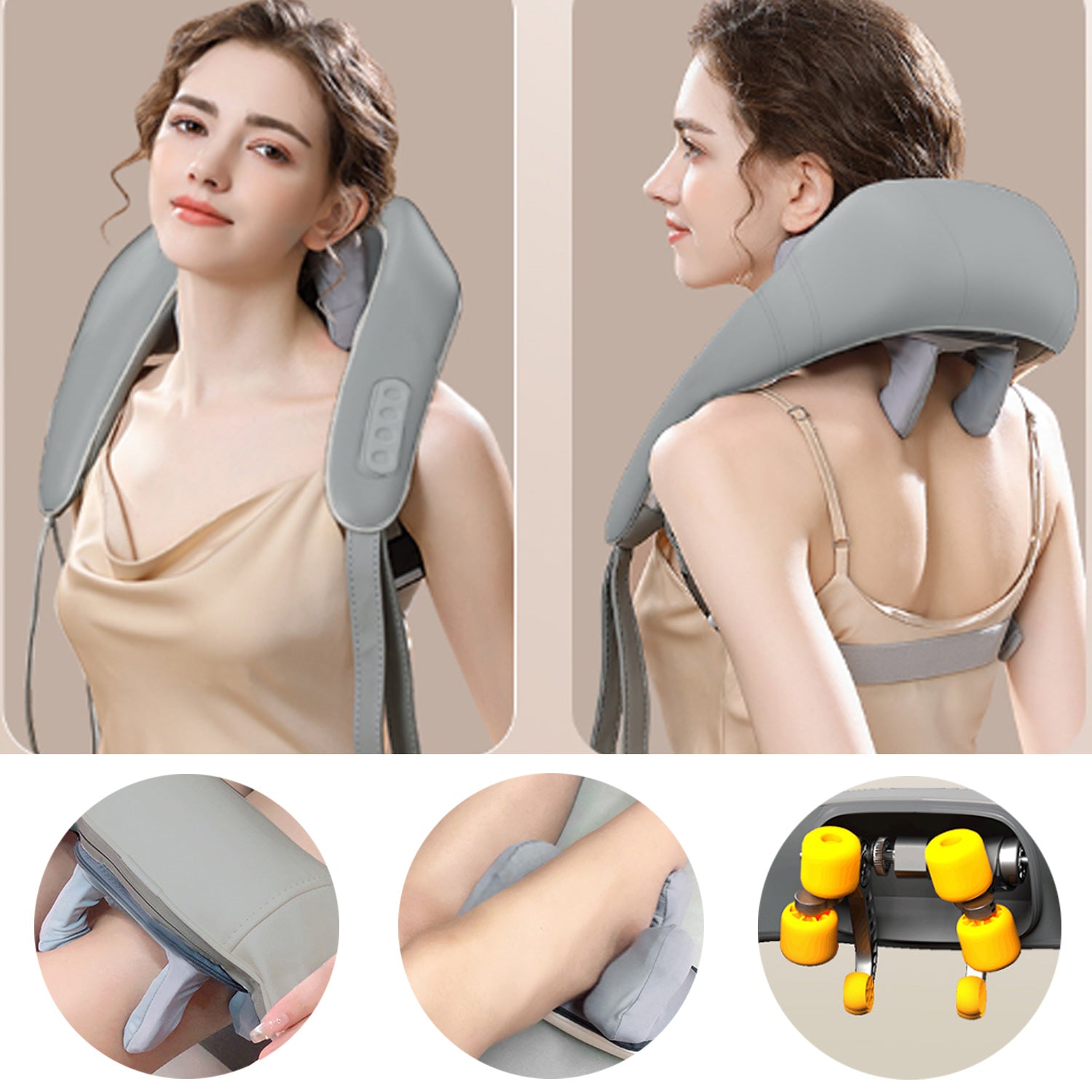 New Neck Massager Shoulder With Heat For Pain Relief Deep Tissue Health dealsniper-net