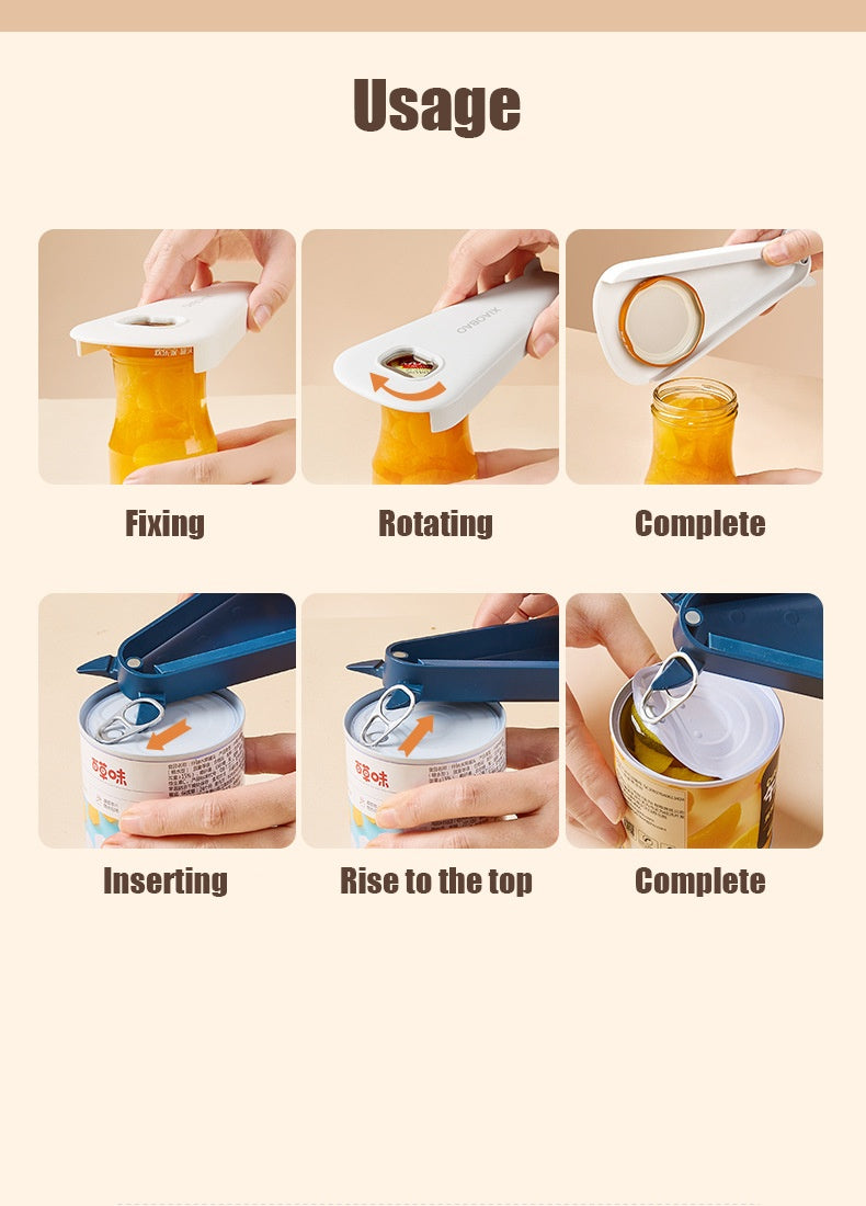 Sturdy Bottle Opener Rust-Proof ABS Jar Cap Remover Kitchen dealsniper-net