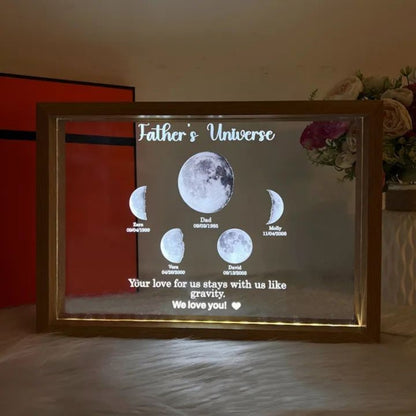 Moon Phase Transparent Luminous Ornament Home Decor DealSniper.net