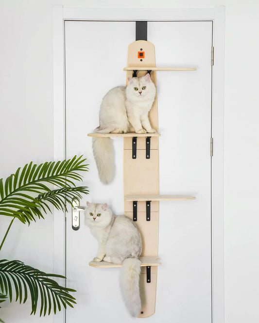 Mewoofun 4-Levels Versatile Cat Climber Shelves Door Mounted Vertical Cat Tree Pets dealsniper-net QM003