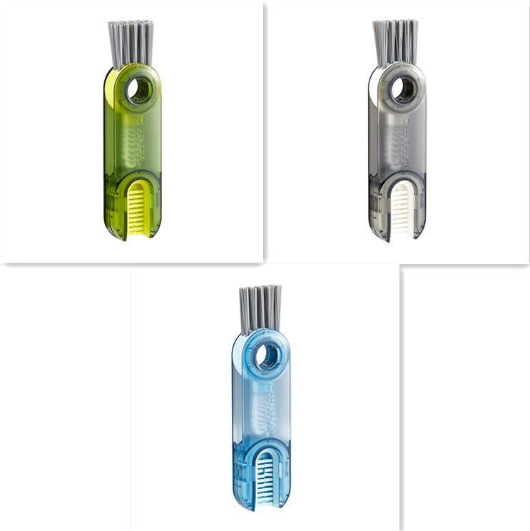 3 In 1 Tiny Bottle Cup Cover Brush Straw Cleaner Tools Multi-Functional Kitchen dealsniper-net Set 1PC