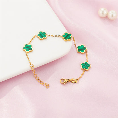 Small Fresh And Lovely Green Drop Gum Flower Jewelry Gym From House