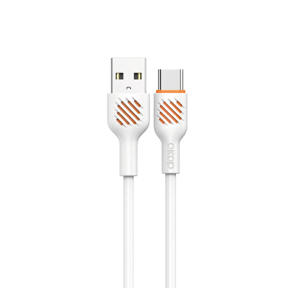 KP-317 Fast-Charging Data Cable 65W Thickened Charging Cable Electronics Gym From House White USB to TypeC