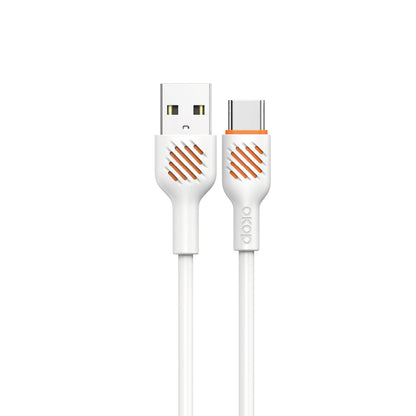 KP-317 Fast-Charging Data Cable 65W Thickened Charging Cable Electronics Gym From House White USB to TypeC