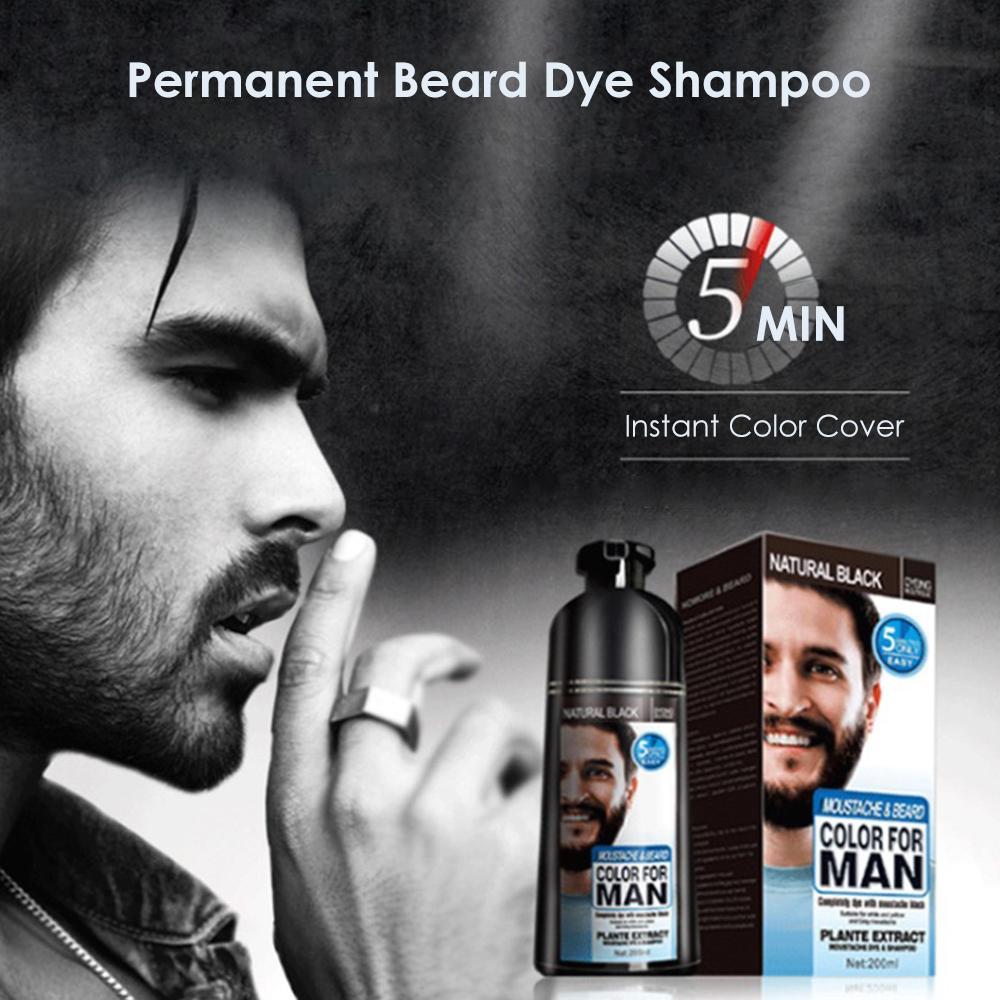 Beard Hair Color Shampoo For Men