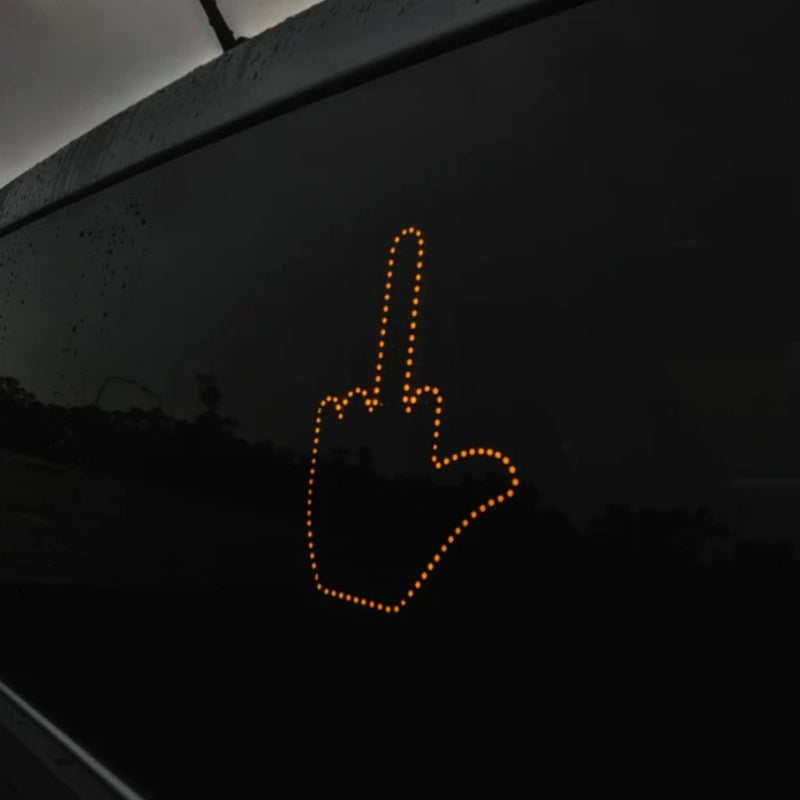 Funny New LED Illuminated Gesture Light Car Finger Light