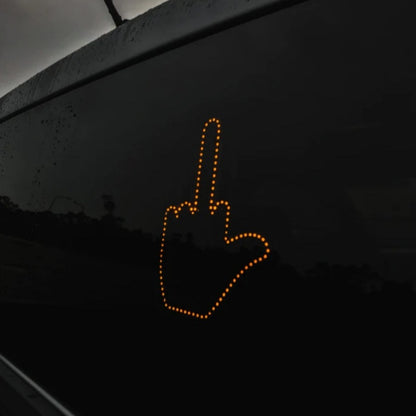 Funny New LED Illuminated Gesture Light Car Finger Light