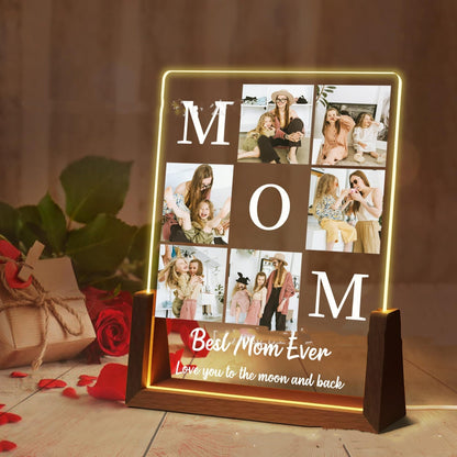 Small Night Lamp Mother's Day Photo Printing Decoration Home Decor DealSniper.net A6 Colorful Light USB