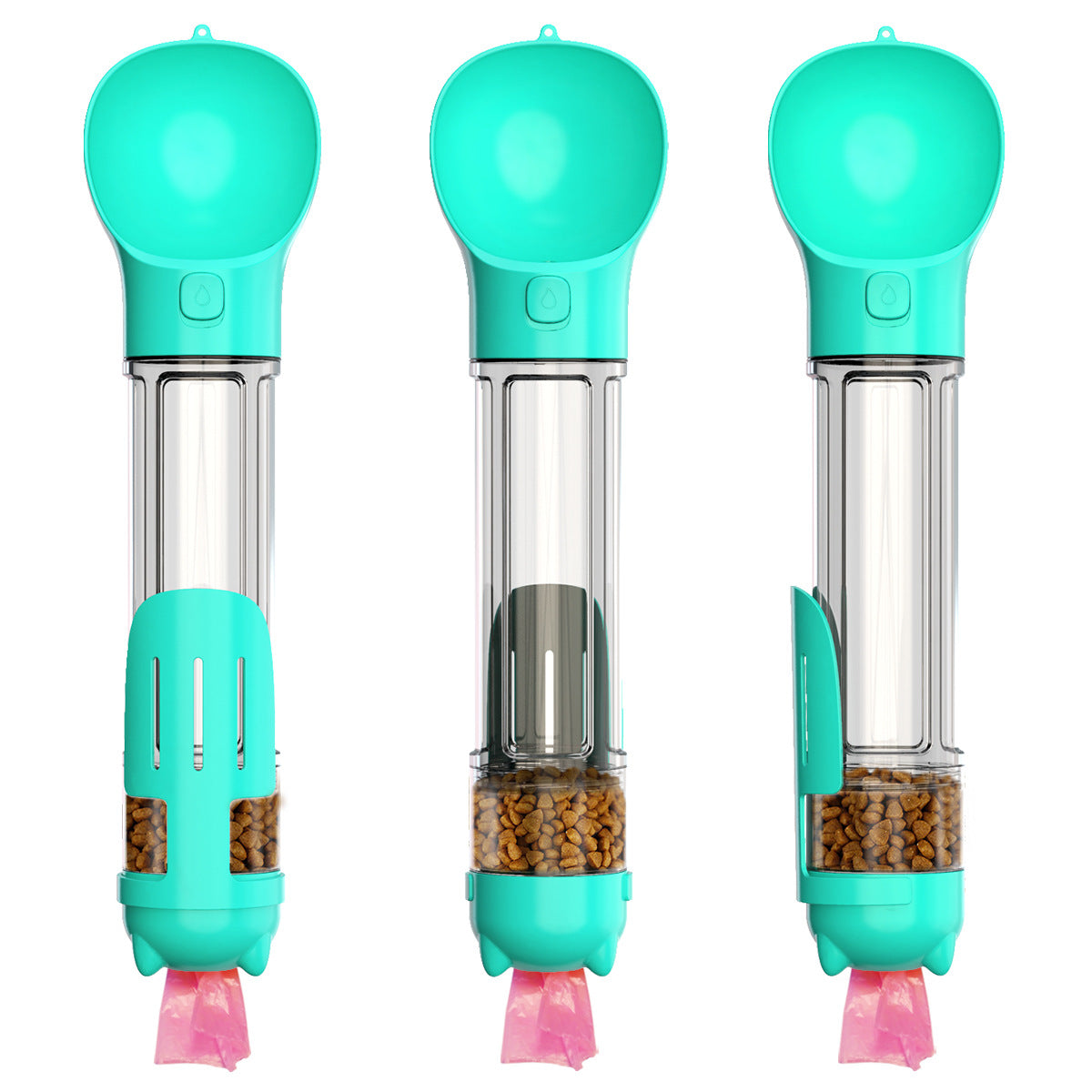 300 500ml Portable Multifunction Dog Water Bottle Food Feeder Pets Gym From House