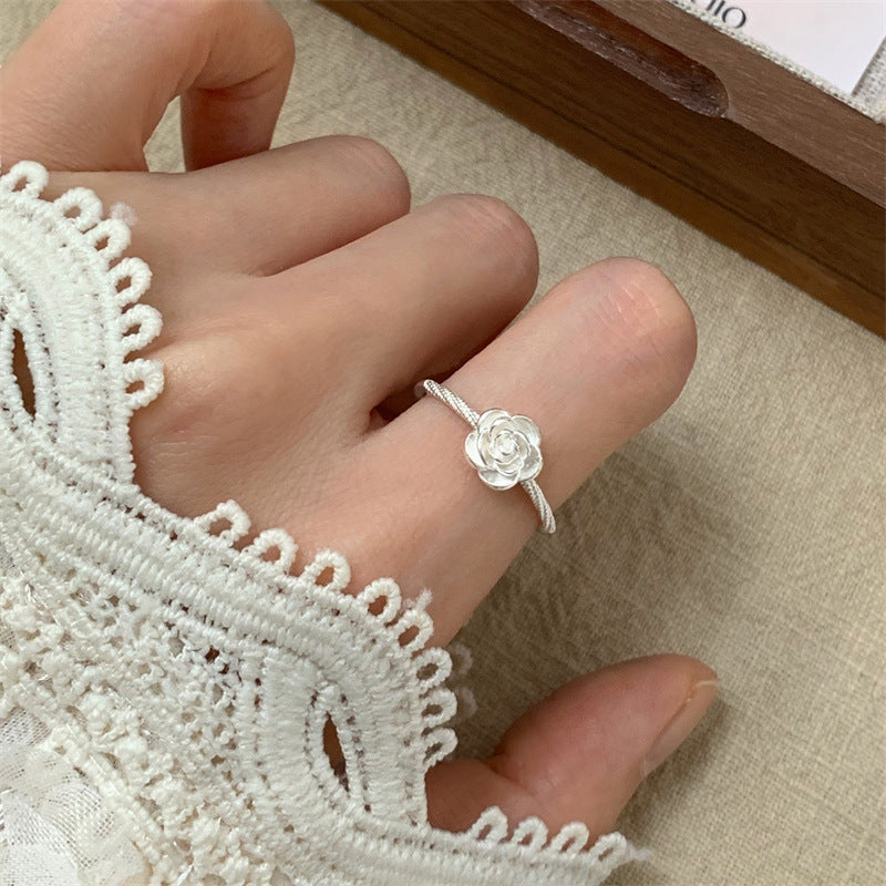 Ins Trendy 925 Silver Korean Style Open Finger Ring Jewelry Gym From House Style 3 1 pc