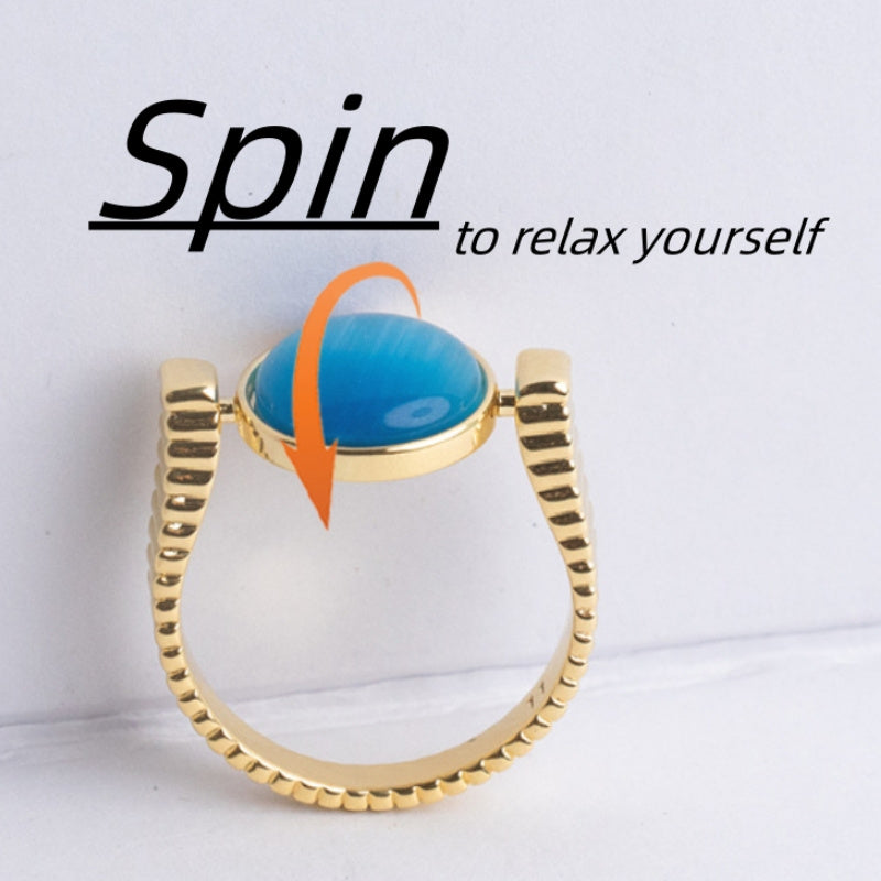 Original Fidget Spinner Rings Natural Stone Rings Spinners Jewelry dealsniper-net