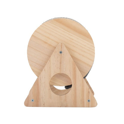 Wooden Cat Scratch Post 360 Degree Rotating Cat Scratch