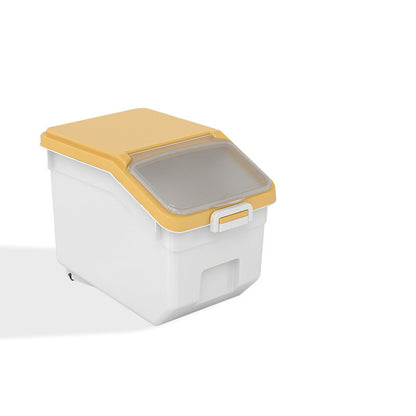 Kitchen Rice Bucket Household Sealed Rice Box 20 Kg Kitchen dealsniper-net Yellow cover 25kg